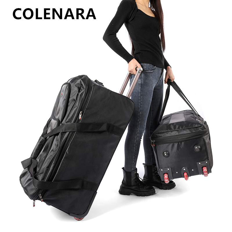 COLENARA Large Capacity Trolle - đánh giá và giá Foldable Rolling Luggage Bag