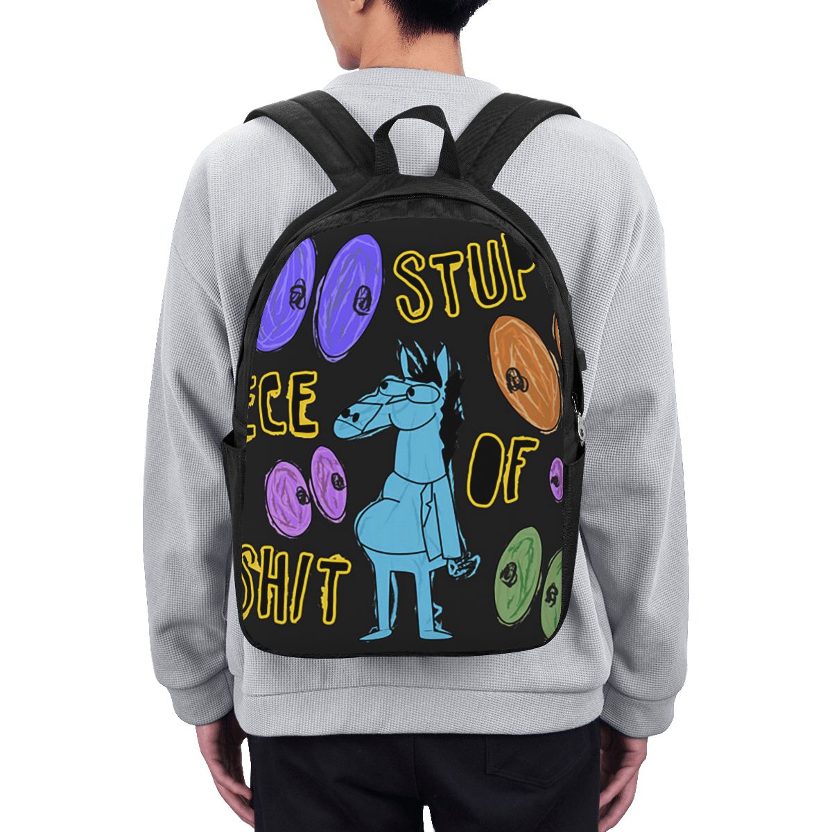 Cartoon Bojack Horseman Stupid - đánh giá và giá Travel Bags